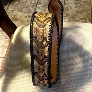 Snake skin guitar strap
